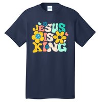 Christian Jesus Is King Aesthetic Groovy Tall T-Shirt