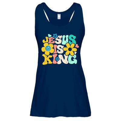 Christian Jesus Is King Aesthetic Groovy Ladies Essential Flowy Tank