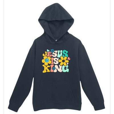 Christian Jesus Is King Aesthetic Groovy Urban Pullover Hoodie