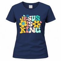 Christian Jesus Is King Aesthetic Groovy Women's T-Shirt