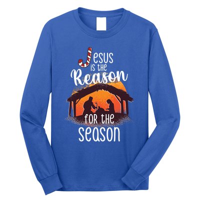 Christ Jesus Is The Reason For The Season T Sign Christmas Gift Long Sleeve Shirt