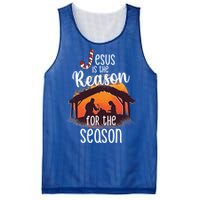 Christ Jesus Is The Reason For The Season T Sign Christmas Gift Mesh Reversible Basketball Jersey Tank