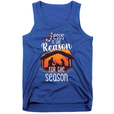 Christ Jesus Is The Reason For The Season T Sign Christmas Gift Tank Top