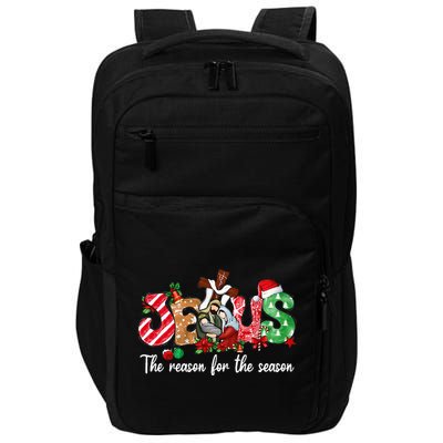 Christmas Jesus Is The Reason For The Season Jesus Pajamas Impact Tech Backpack