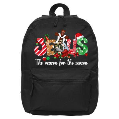 Christmas Jesus Is The Reason For The Season Jesus Pajamas 16 in Basic Backpack