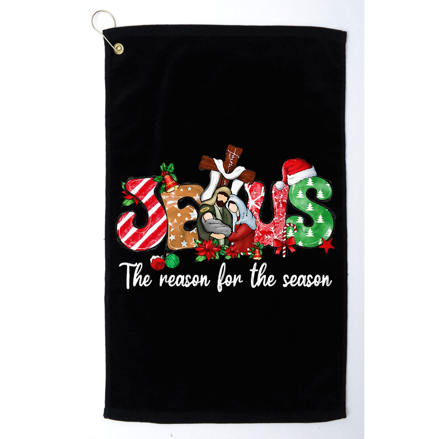 Christmas Jesus Is The Reason For The Season Jesus Pajamas Golf Towel
