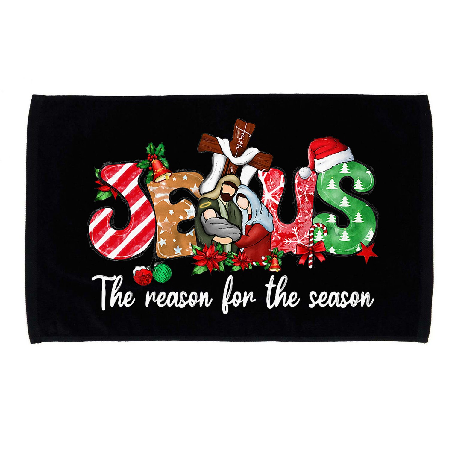 Christmas Jesus Is The Reason For The Season Jesus Pajamas Microfiber Hand Towel