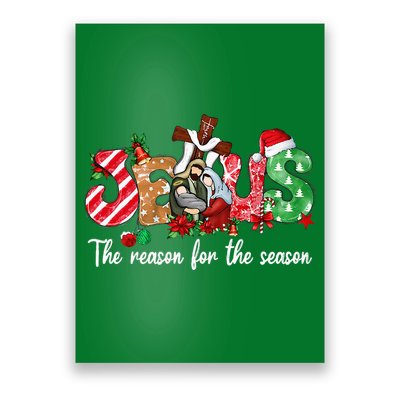Christmas Jesus Is The Reason For The Season Jesus Pajamas Poster