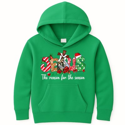 Christmas Jesus Is The Reason For The Season Jesus Pajamas Kids Hoodie