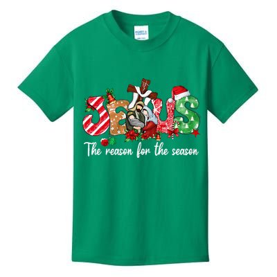 Christmas Jesus Is The Reason For The Season Jesus Pajamas Kids T-Shirt