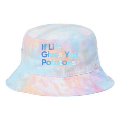 Chanukah Jewish If Life Gives You Potatoes Make Latkes Tie Dye Newport Bucket Hat