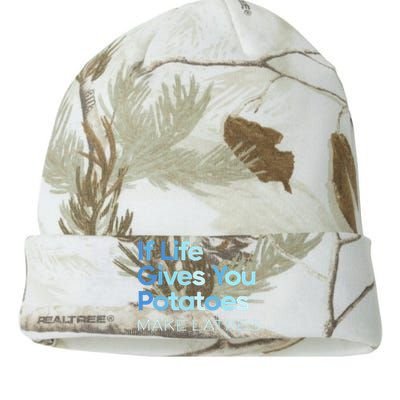 Chanukah Jewish If Life Gives You Potatoes Make Latkes Kati Licensed 12" Camo Beanie