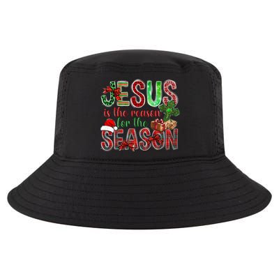 Christmas Jesus Is The Reason For The Season Jesus Pajamas Swea Cool Comfort Performance Bucket Hat