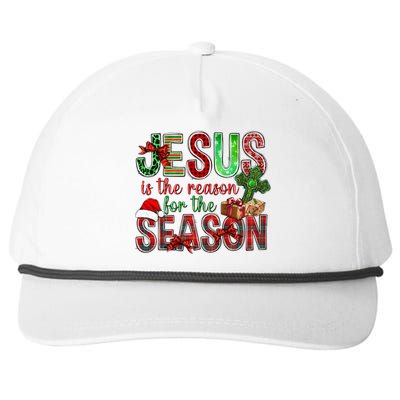 Christmas Jesus Is The Reason For The Season Jesus Pajamas Swea Snapback Five-Panel Rope Hat