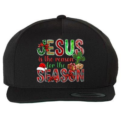 Christmas Jesus Is The Reason For The Season Jesus Pajamas Swea Wool Snapback Cap