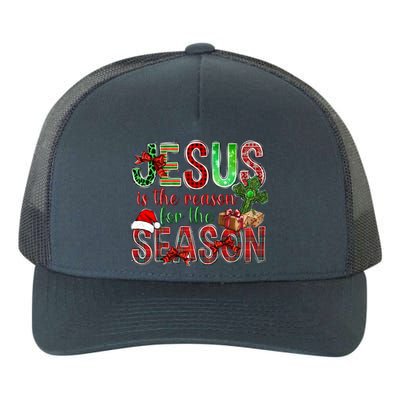 Christmas Jesus Is The Reason For The Season Jesus Pajamas Swea Yupoong Adult 5-Panel Trucker Hat