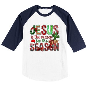 Christmas Jesus Is The Reason For The Season Jesus Pajamas Swea Baseball Sleeve Shirt