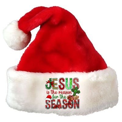 Christmas Jesus Is The Reason For The Season Jesus Pajamas Swea Premium Christmas Santa Hat