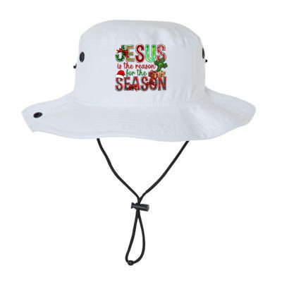 Christmas Jesus Is The Reason For The Season Jesus Pajamas Swea Legacy Cool Fit Booney Bucket Hat