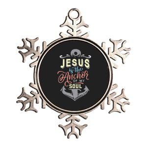 Christian Jesus Is The Anchor Of My Soul Hebrews 619 Metallic Star Ornament