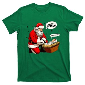 Christmas Jesus Is The Reason For The Season Christian Santa T-Shirt