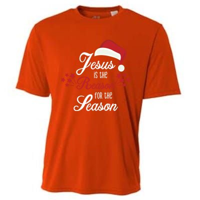 Christ Jesus Is The Reason For The Season T Sign Christmas Cool Gift Cooling Performance Crew T-Shirt