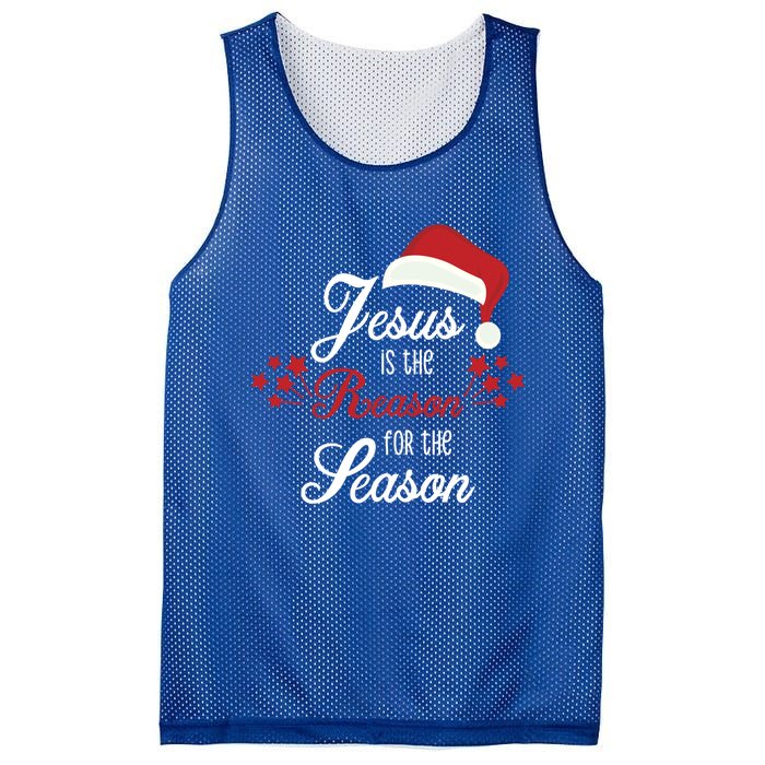 Christ Jesus Is The Reason For The Season T Sign Christmas Cool Gift Mesh Reversible Basketball Jersey Tank