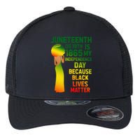 Cute Juneteenth Is My Independence Day Free Black  Flexfit Unipanel Trucker Cap