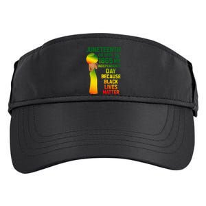 Cute Juneteenth Is My Independence Day Free Black  Adult Drive Performance Visor