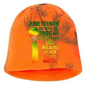 Cute Juneteenth Is My Independence Day Free Black  Kati - Camo Knit Beanie