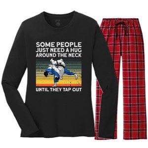 Cool Jiu Jitsu For Men Women Kids BJJ Brazilian Jiu Jitsu Women's Long Sleeve Flannel Pajama Set 