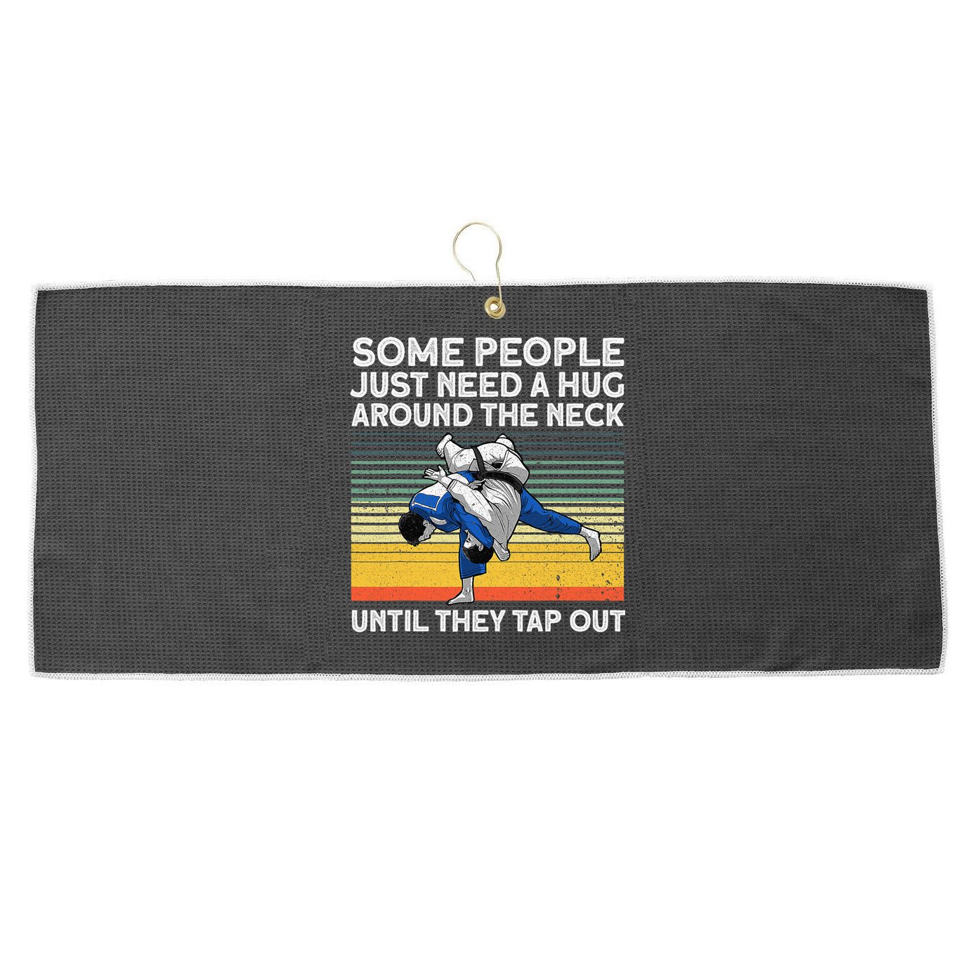 Cool Jiu Jitsu For  BJJ Brazilian Jiu Jitsu Large Microfiber Waffle Golf Towel