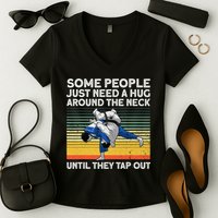Cool Jiu Jitsu For  BJJ Brazilian Jiu Jitsu Women's V-Neck T-Shirt