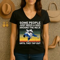 Cool Jiu Jitsu For  BJJ Brazilian Jiu Jitsu Women's V-Neck T-Shirt
