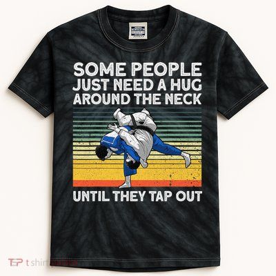 Cool Jiu Jitsu For  BJJ Brazilian Jiu Jitsu Kids Tie-Dye T-Shirt