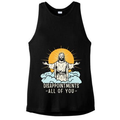 Christian Jesus Joke Meme Disappointments All Of You Ladies PosiCharge Tri-Blend Wicking Tank