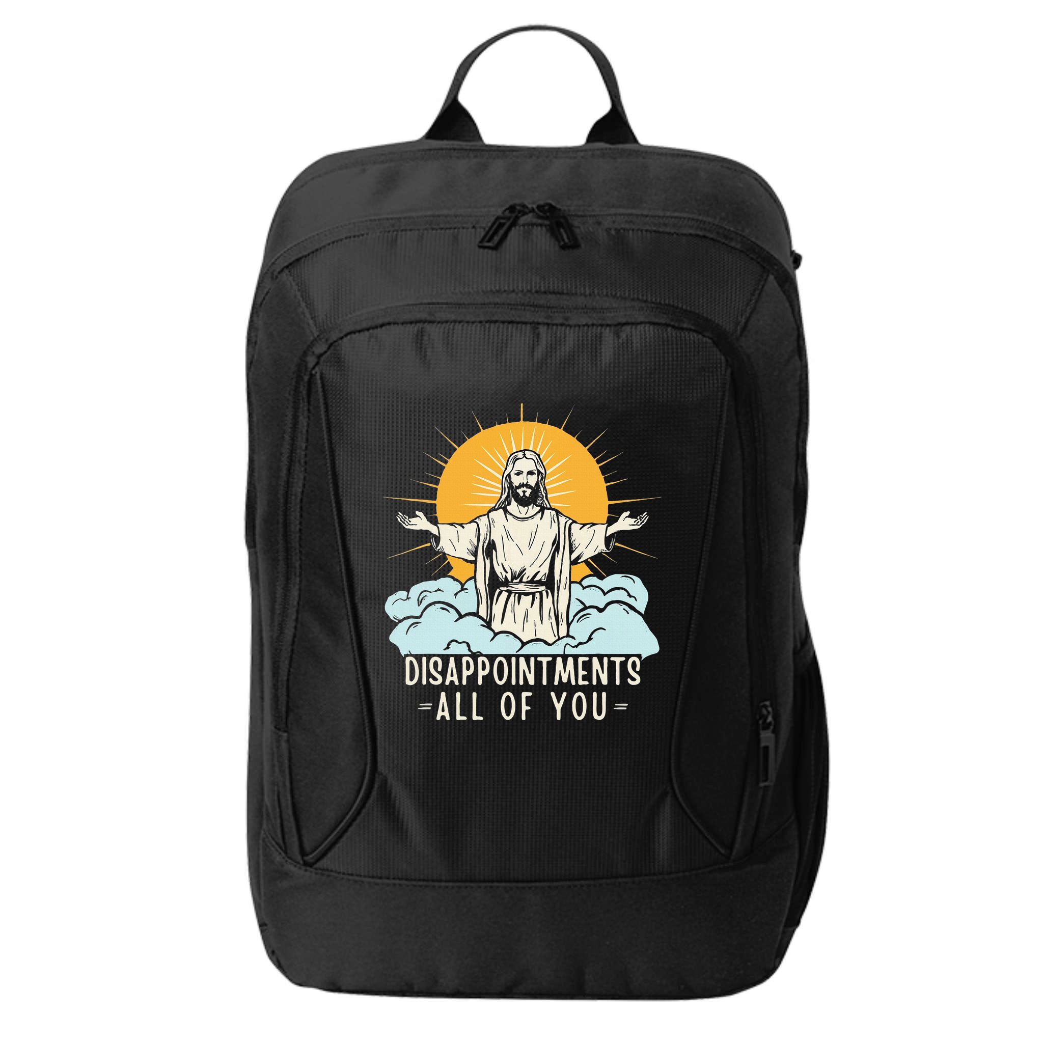 Christian Jesus Joke Meme Disappointments All Of You City Backpack