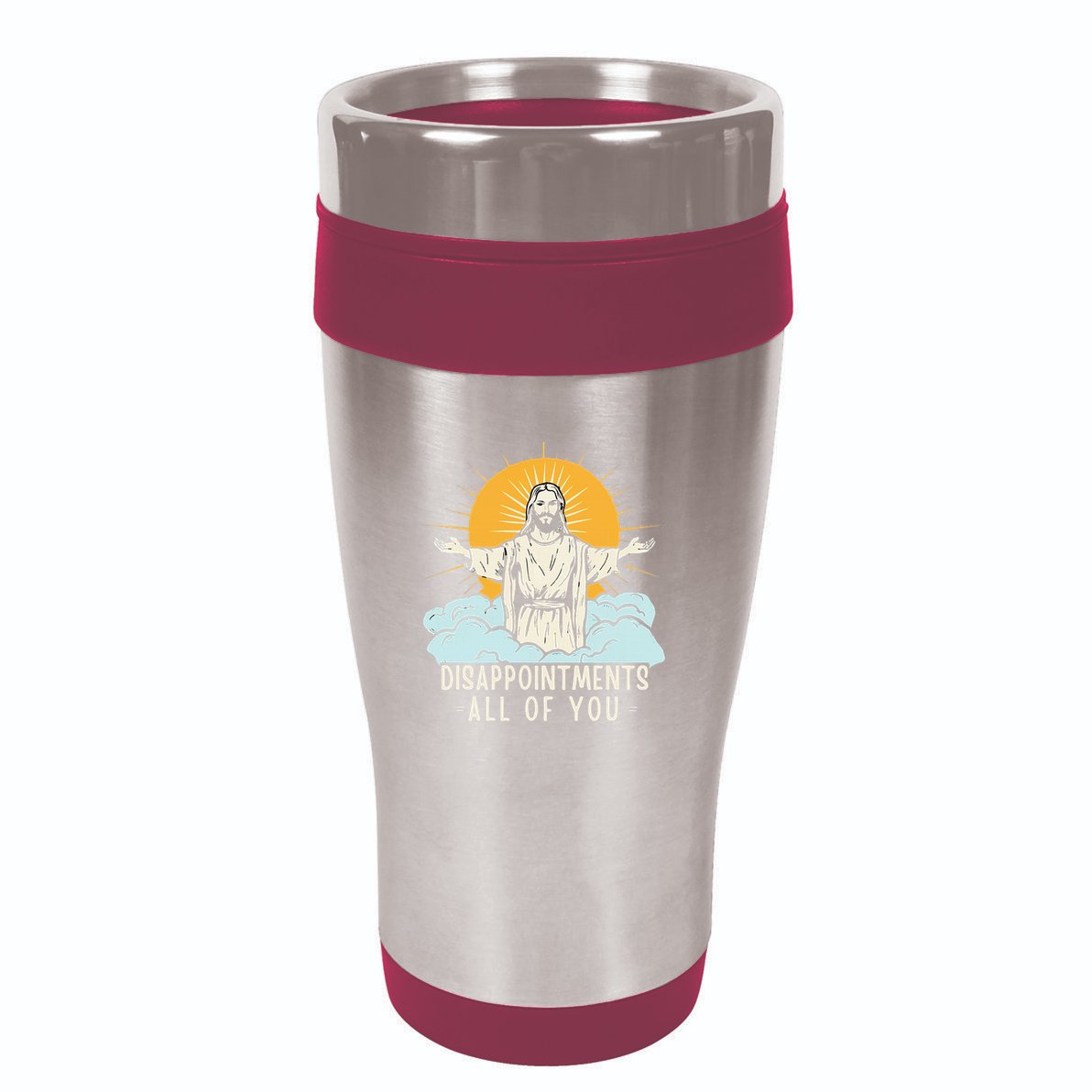 Christian Jesus Joke Meme Disappointments All Of You 16oz Travel Tumbler