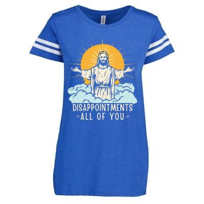 Christian Jesus Joke Meme Disappointments All Of You Enza Ladies Jersey Football T-Shirt