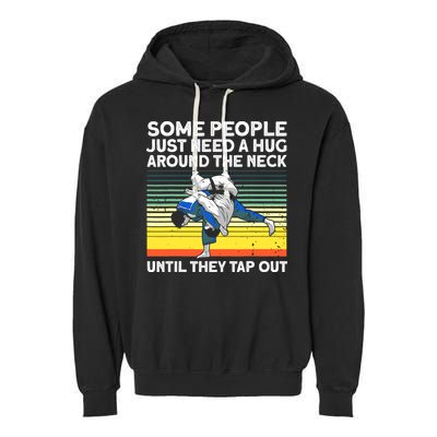 Cool Jiu Jitsu For Men Women BJJ Brazilian Jiu Jitsu Garment-Dyed Fleece Hoodie