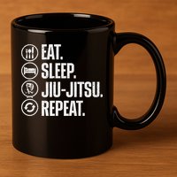 Cool Jiu Jitsu For  BJJ Brazilian Jiu Jitsu 11oz C Handle Ceramic Mug