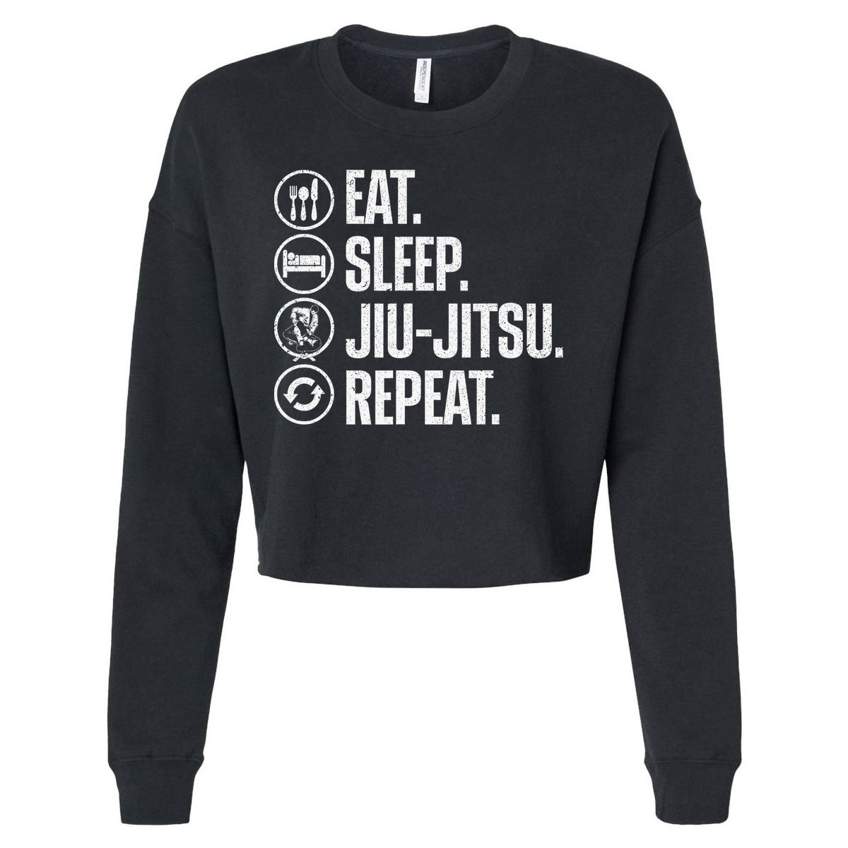 Cool Jiu Jitsu For  BJJ Brazilian Jiu Jitsu Cropped Pullover Crew