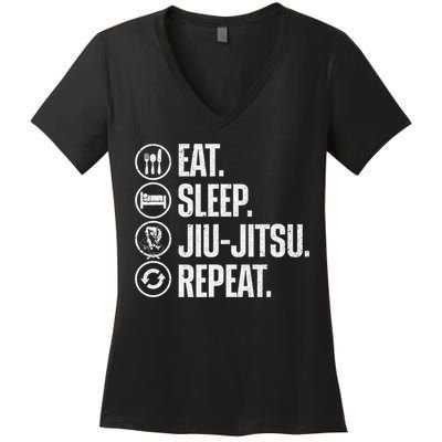 Cool Jiu Jitsu For  BJJ Brazilian Jiu Jitsu Women's V-Neck T-Shirt