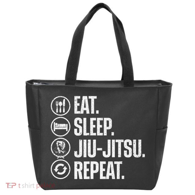 Cool Jiu Jitsu For  BJJ Brazilian Jiu Jitsu Zip Tote Bag