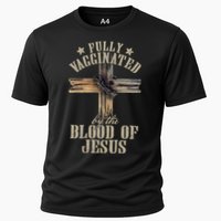 Christian Jesus Lover Fully Vaccinated By The Blood Of Jesus Long Sleeve TShirt Cooling Performance Crew T-Shirt