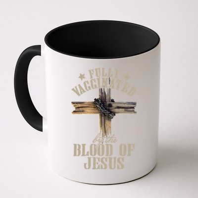 Christian Jesus Lover Fully Vaccinated By The Blood Of Jesus Long Sleeve TShirt Mug