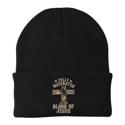 Christian Jesus Lover Fully Vaccinated By The Blood Of Jesus Long Sleeve TShirt Beanie