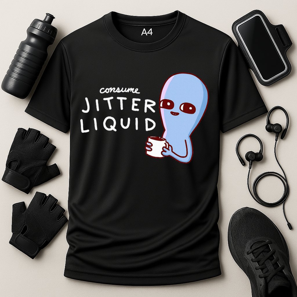 Consume Jitter Liquid Allien Cooling Performance Crew T-Shirt