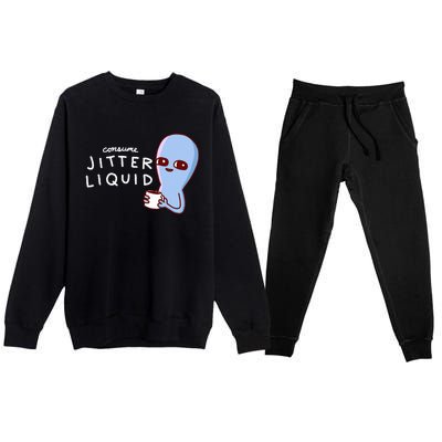 Consume Jitter Liquid Allien Premium Crewneck Sweatsuit Set