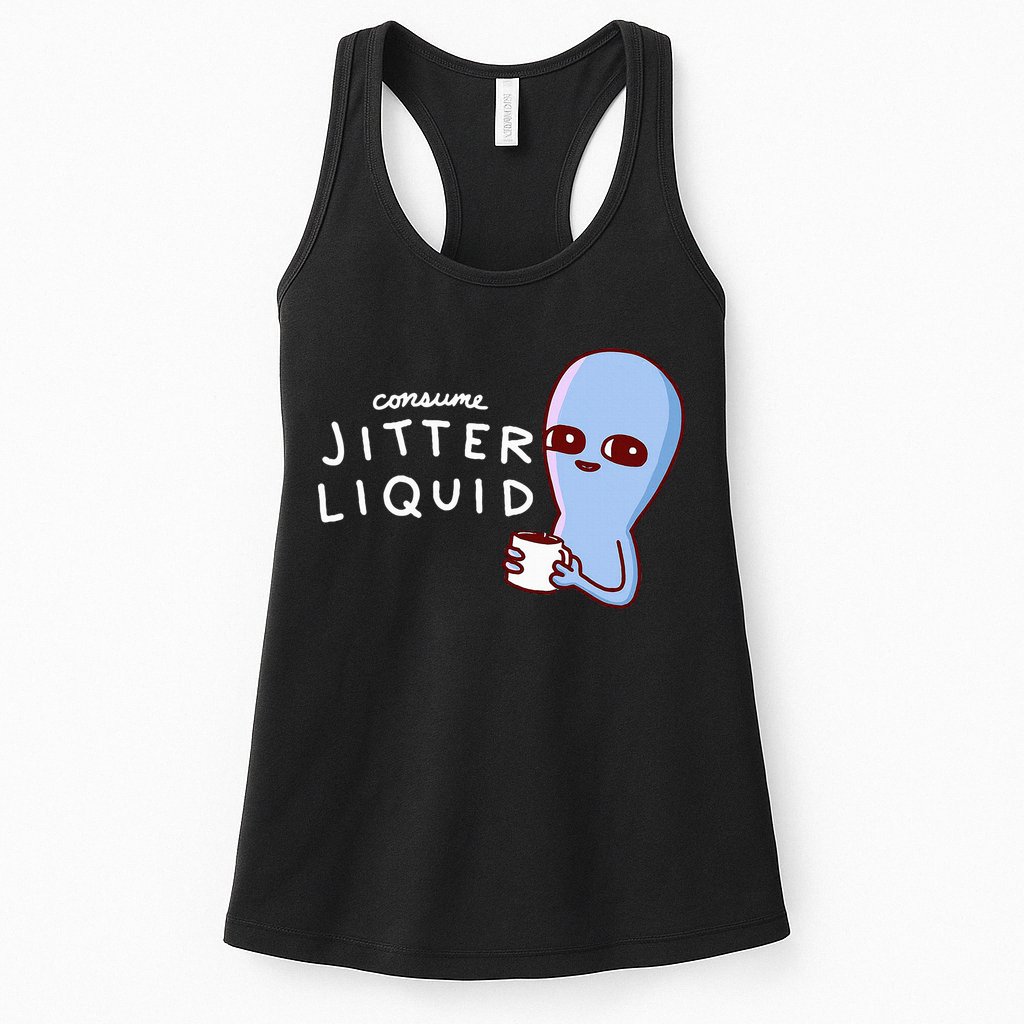 Consume Jitter Liquid Allien Womens Tank Top